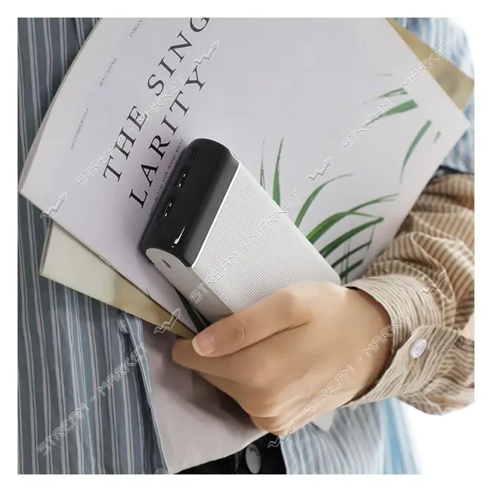 Портативное зарядное устройство Hoco J59А 2USB 20000mAh белое