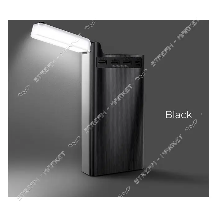 Портативное зарядное устройство Hoco J62 3USB 30000mAh черное                                       