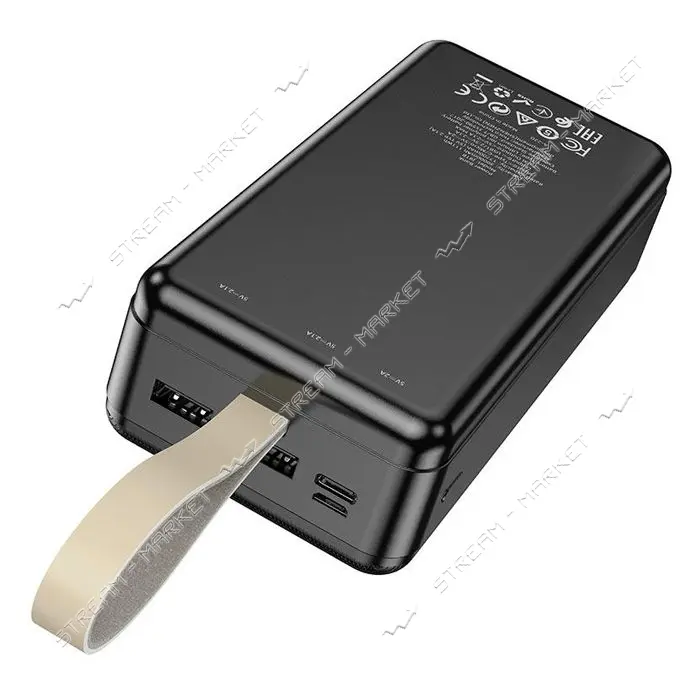 Портативное зарядное устройство Hoco J91B 2USB 30000mAh черное                                      