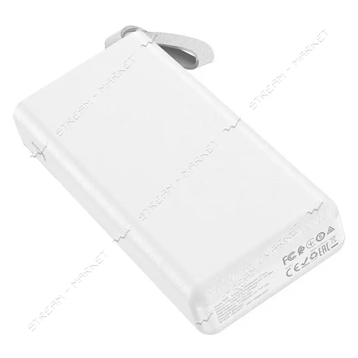 Портативное зарядное устройство Hoco J73 Powerful desk lamp 2USB 300000mAh белое