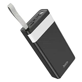 Портативное зарядное устройство Hoco J73 Powerful desk lamp 2USB 30000mAh черное                    