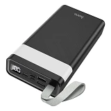 Портативное зарядное устройство Hoco J73 Powerful desk lamp 2USB 30000mAh черное                    