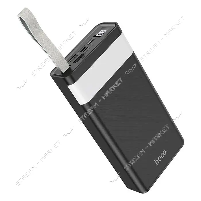 Портативное зарядное устройство Hoco J73 Powerful desk lamp 2USB 30000mAh черное                    