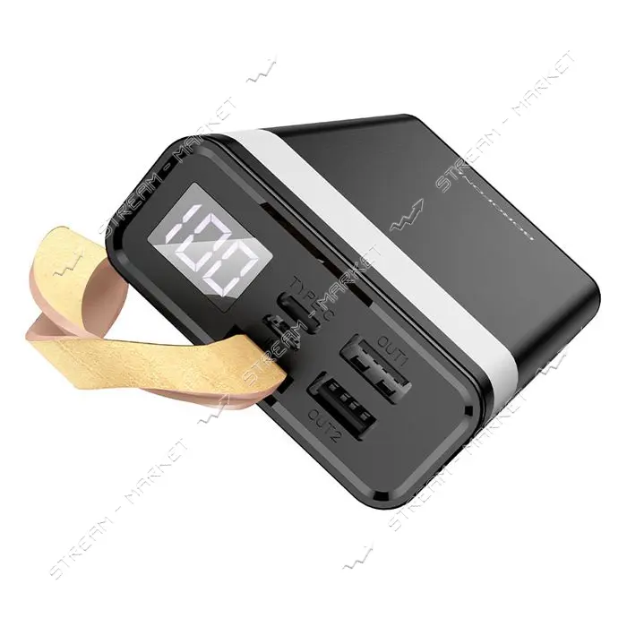 Портативное зарядное устройство Borofone BJ18 2USB 200000mAh черное