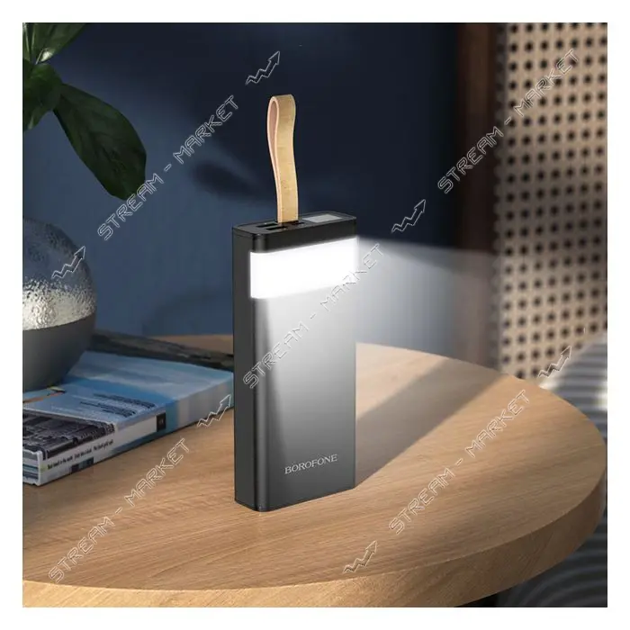 Портативное зарядное устройство Borofone BJ18 2USB 200000mAh черное