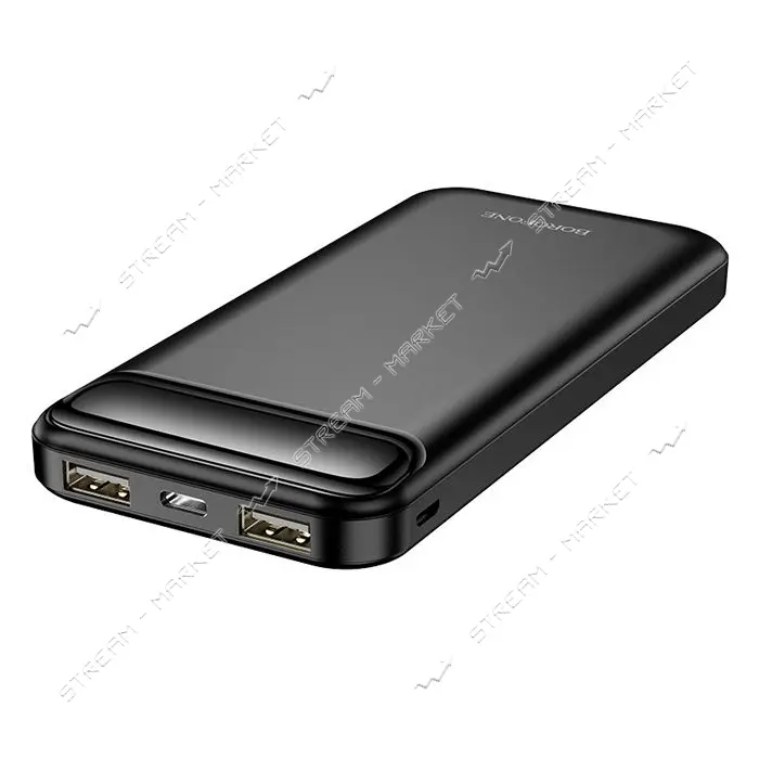 Портативное зарядное устройство Borofone BJ14 2USB 10000mAh черное                                  