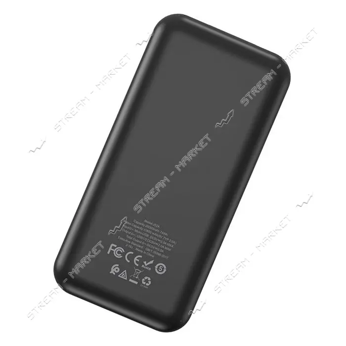 Портативное зарядное устройство Hoco J52А 2USB 20000mAh черное