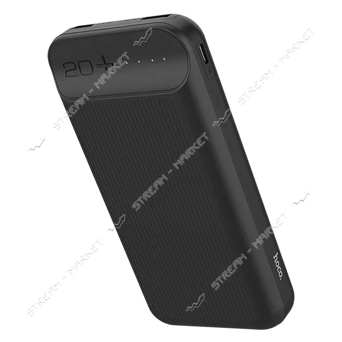 Портативное зарядное устройство Hoco J52А 2USB 20000mAh черное