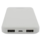 Портативное зарядное устройство Asonic 2USB 10000mAh белое
