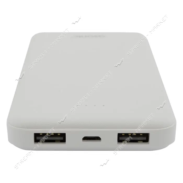 Портативное зарядное устройство Asonic 2USB 10000mAh белое