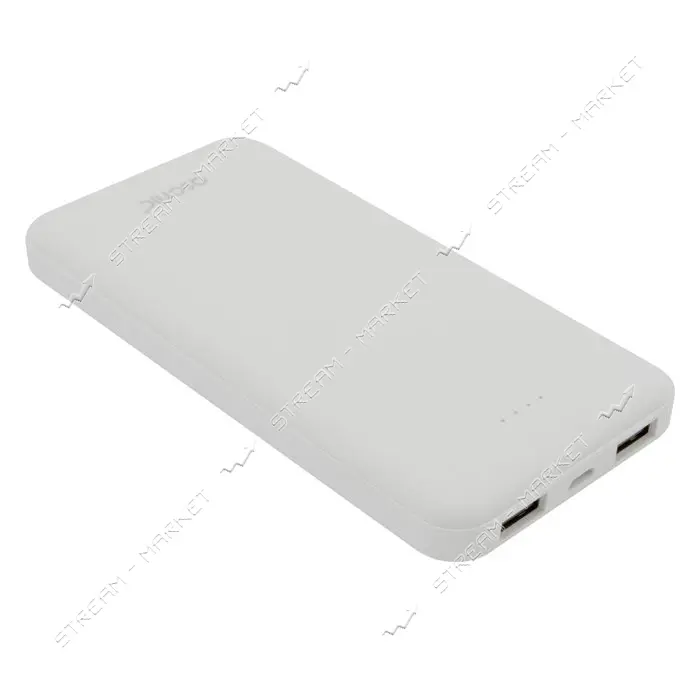 Портативное зарядное устройство Asonic 2USB 10000mAh белое
