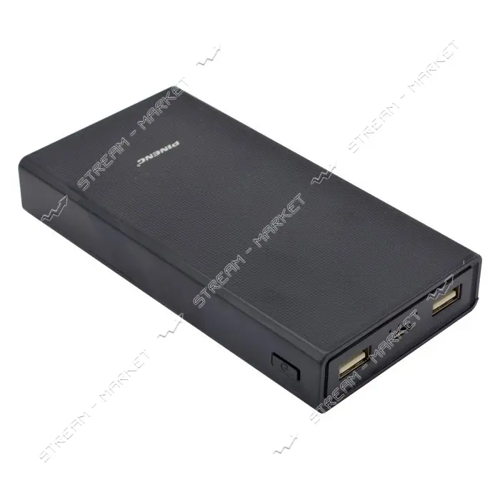 Портативное зарядное устройство Pineng 2USB 20000mAh черное