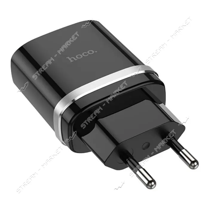 Сетевое зарядное устройство Hoco C12Q Smart QC3.0 черное                                            