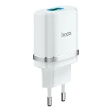 Сетевое зарядное устройство Hoco C12Q Smart QC3.0 белое