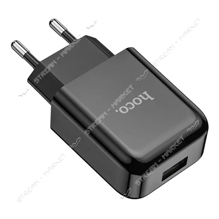 Сетевое зарядное устройство Hoco N2 Vigour single port charger черное                               