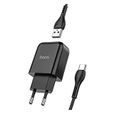 Сетевое зарядное устройство Hoco N2 Vigour single port charger Type-C черное