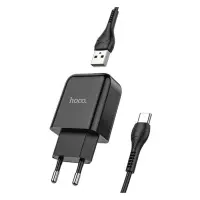 Сетевое зарядное устройство Hoco N2 Vigour single port charger Type-C черное                        