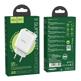 Сетевое зарядное устройство Hoco N5 Favor dual port PD20W плюс QC3.0 charger белое