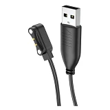 Сетевое зарядное устройство Hoco Y6 /Y7 Smart watch charging cable черное