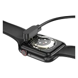 Сетевое зарядное устройство Hoco Y6 /Y7 Smart watch charging cable черное