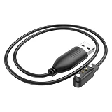 Сетевое зарядное устройство Hoco Y6 /Y7 Smart watch charging cable черное