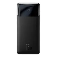 Портативное зарядное устройство Baseus Bipow Digital Display 15W 2USB 10000mAh черное               