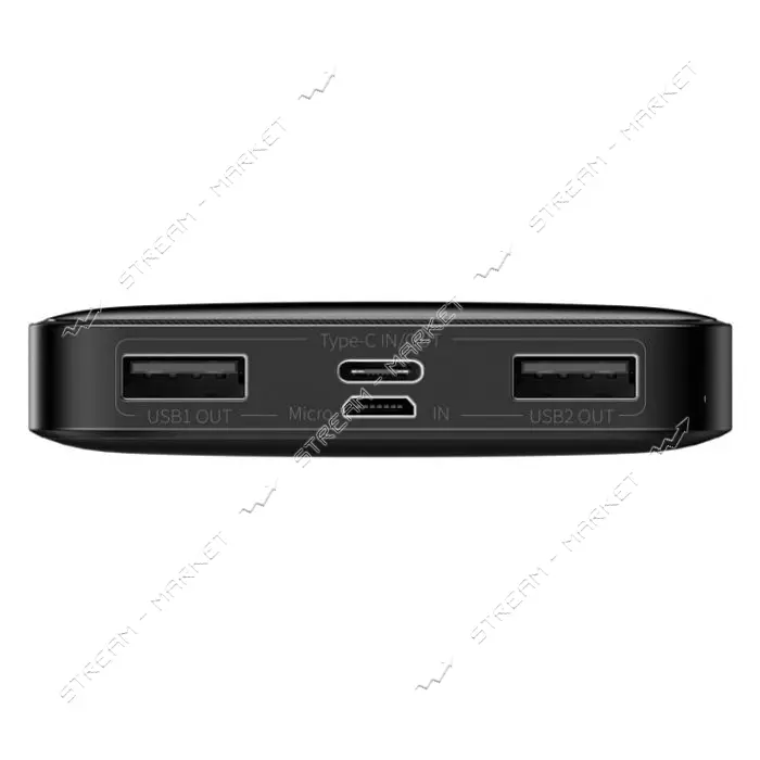 Портативное зарядное устройство Baseus Bipow Digital Display 15W 2USB 10000mAh черное