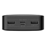 Портативное зарядное устройство Baseus Bipow Digital Display 15W 2USB 20000mAh черное