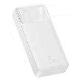 Портативное зарядное устройство Baseus Bipow Digital Display 15W 2USB 20000mAh белое