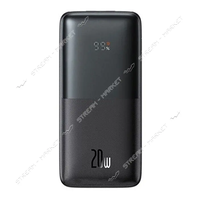 Портативное зарядное устройство Baseus Bipow Digital Display Fast 20W 2USB 10000mAh черное