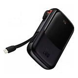 Портативное зарядное устройство Baseus Bipow Digital Display Lightning 20W 10000mAh черное