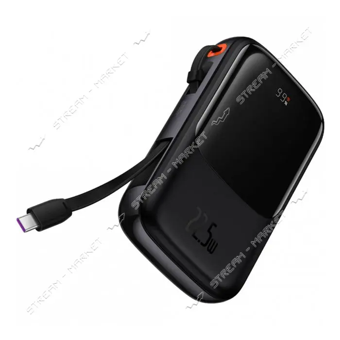 Портативное зарядное устройство Baseus Bipow Digital Display Type-C 22.5W 10000mAh черное