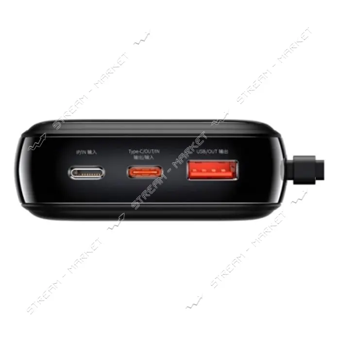 Портативное зарядное устройство Baseus Bipow Digital Display Lightning,20W 20000mAh черное