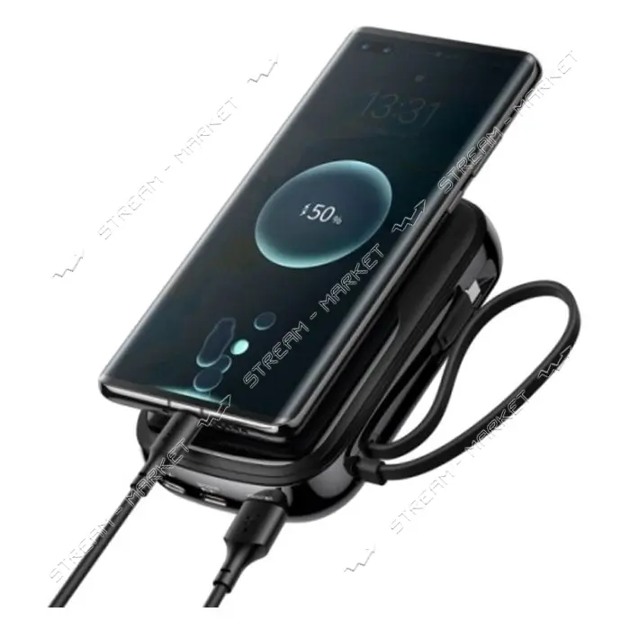 Портативное зарядное устройство Baseus Bipow Digital Display Lightning,20W 20000mAh черное