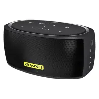 Bluetooth-колонка Awei Y210 портативная черная с желтым                                             