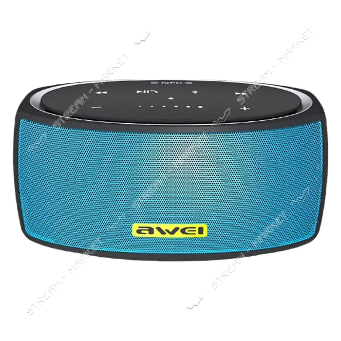 Bluetooth-колонка Awei Y210 портативная черно-голубая