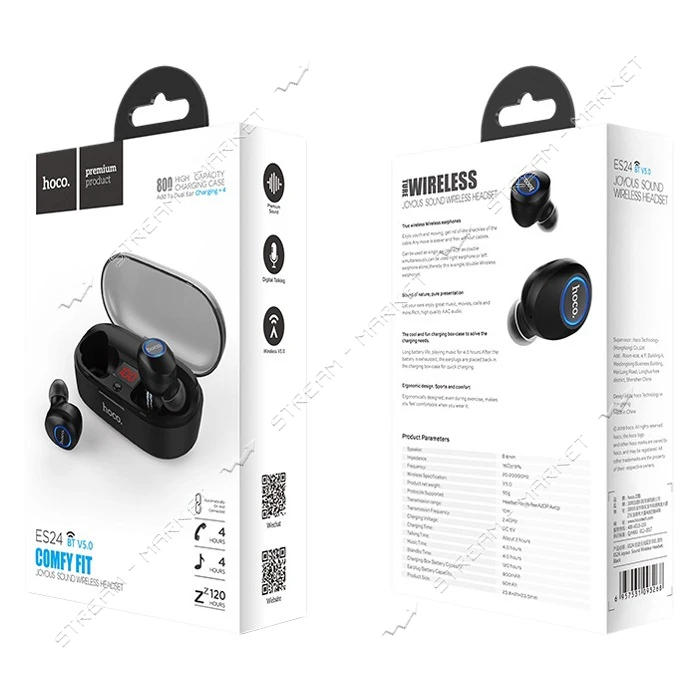 Bluetooth Наушники Hoco ES24 Joyous sound черные                                                    