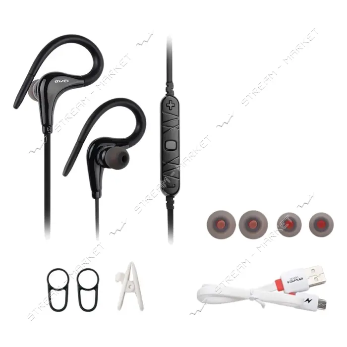 Bluetooth Наушники Awei  A890BL черные                                                              