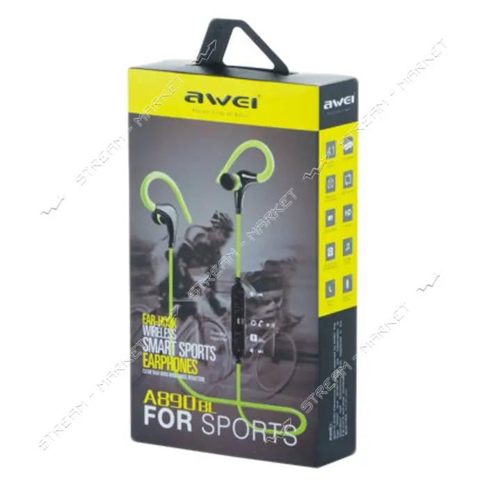 Bluetooth Наушники Awei A890BL зеленые