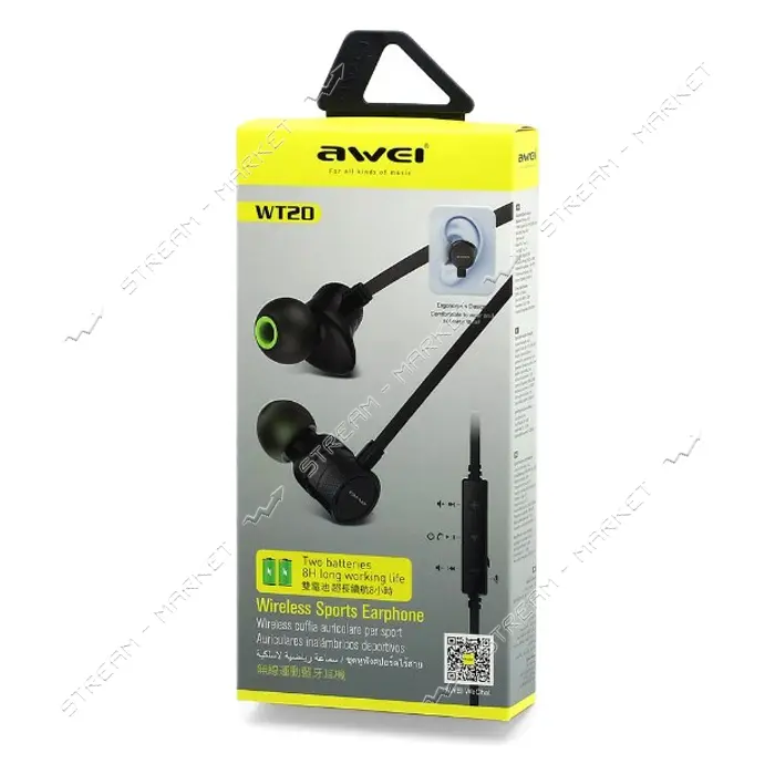 Bluetooth Наушники Awei WT20 черные