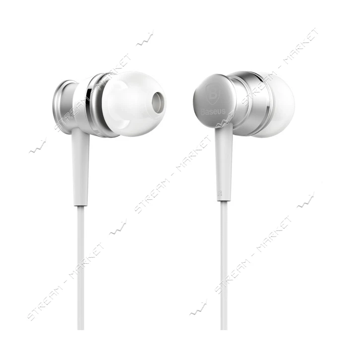 Проводные наушники Baseus Lark Series Wired Earphones белые                                         