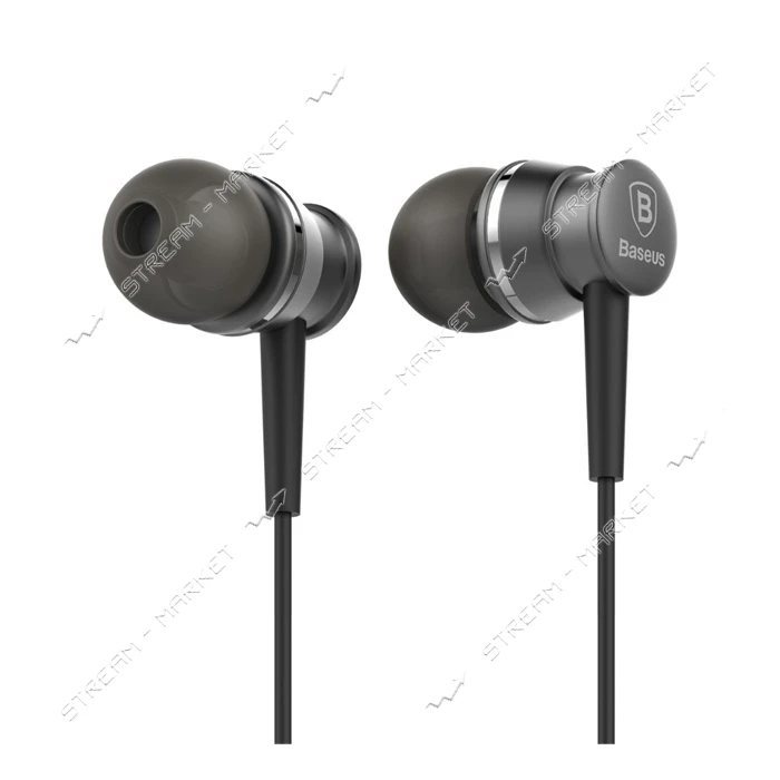 Проводные наушники Baseus Lark Series Wired Earphones графитовые