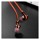 Наушники проводные Hoco M30 Glaring медь