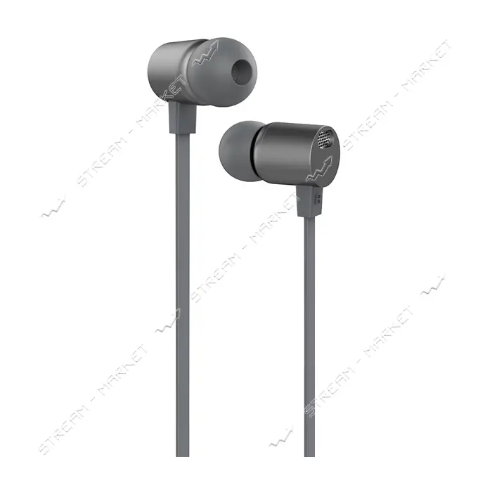 Наушники проводные Hoco M33 full harmony wire control серые                                         