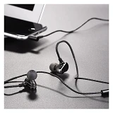Проводные наушники Hoco M36 charming sound double coil серые                                        