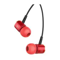Наушники проводные Hoco M42 Ice rhyme wire control черно-красные                                    