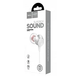 Наушники проводные Hoco M51 Proper sound белые                                                      