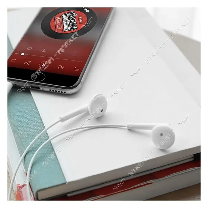 Наушники проводные Hoco M53 Exquisite sound wired белые
