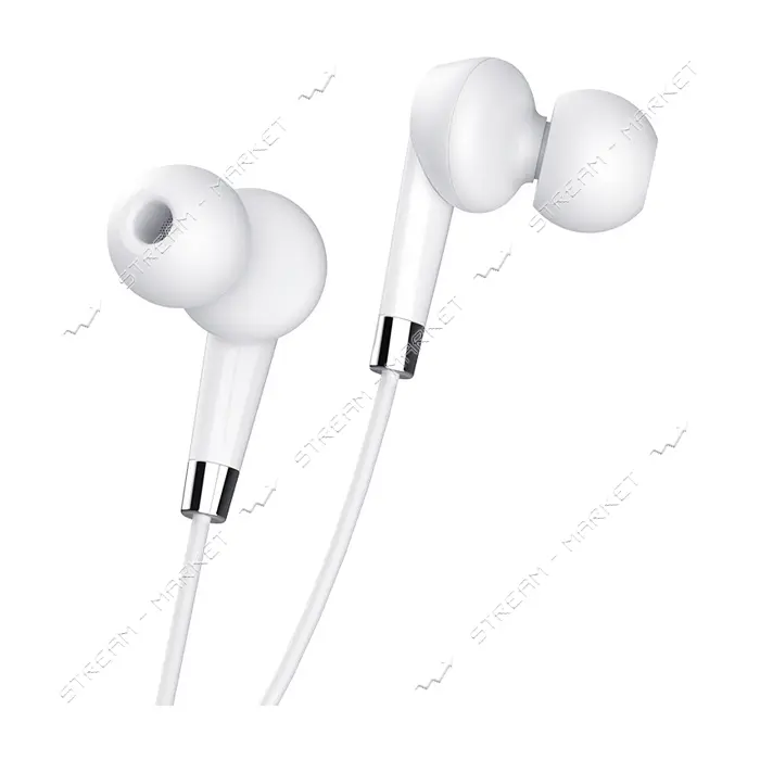 Наушники проводные Hoco M58 Amazing universal белые                                                 