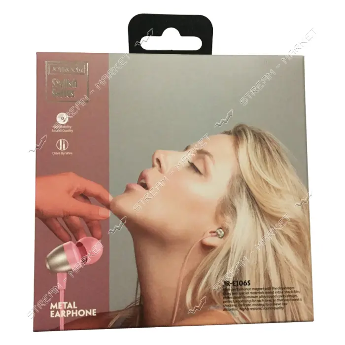 Проводные наушники Joyroom JR-E106s розовые                                                         